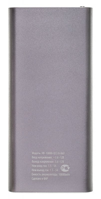 Внешний аккумулятор Buro RB-10000-QC3.0-I&O Grey