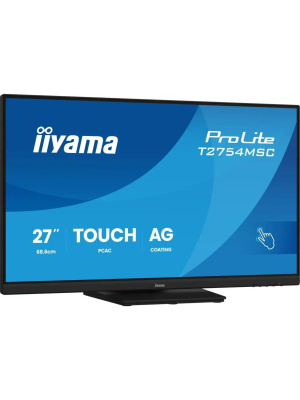 ������� Iiyama 27" ProLite T2754MSC-B2AG ������ IPS LED 4ms 16:9 HDMI M/M ��������� HAS 1000:1 300cd 178��/178�� 1920x1080 75Hz VGA DP FHD USB Touch 2.9��