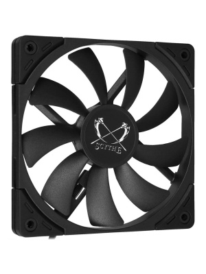 ����� ��� ������� Scythe Kaze Flex II 120 Slim (120x120x15mm, 4-pin PWM, 48CFM, 27.8dBA, 1800RPM, Black)