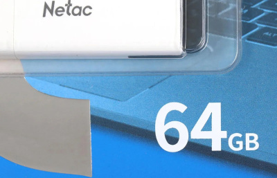 ���� ���� Netac 64GB U185 NT03U185N-064G-32WH USB3.2 �����