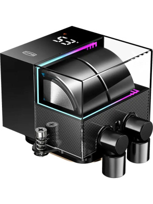 ������� ���������� PCCooler DS360 Pro Digital BK (310W, 360mm, LED temp., Black, Fans: 3x120mm, 66CFM, 34.3dBA, 2200RPM/ Pump height 85 mm, 15dBA, 2600RPM, Rad thickness 27mm/ S: 1851, 1700, 1200, 115X, 20XX, AM5, AM4)