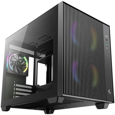 ������ mATX DeepCool CG330 Mesh 3F, Mini-Tower, ��� ��, ������ (R-CG330MESH-BKANM3-G)