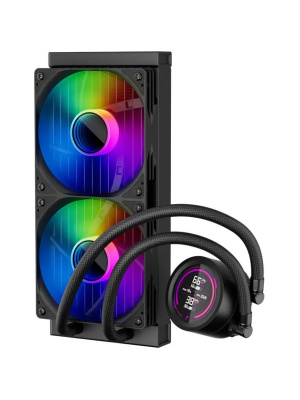 ������� �������� ���������� 1STPLAYER TS4 240 Black / 2x120mm, ARGB, IPS display / TS4-240-BK