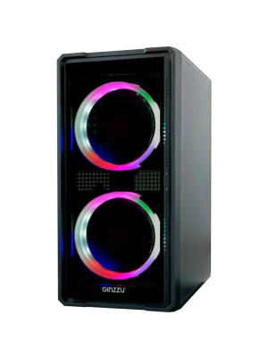 ������ Ginzzu B177 2*USB 2.0,AU FAN 2*12 LED �������� � ������� ������ ������