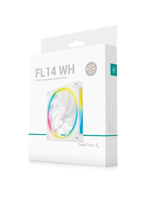 ���������� DEEPCOOL FL14R WH 140x140x25�� REVERSE (PWM, ARGB, �����, 500-1700��/���) Color BOX