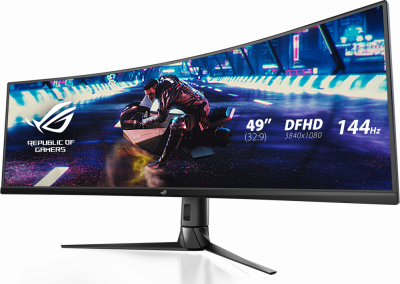 ������� Asus 49" ROG Strix XG49VQ 3840x1080 VA WLED 144�� 4ms FreeSync2 HDMI DisplayPort