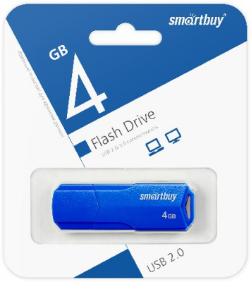 USB Flash  4Gb SmartBuy Clue Blue (SB4GBCLU-BU)