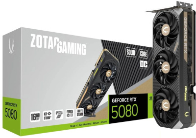 ���������� Zotac NVIDIA GeForce RTX 5080 SOLID CORE OC 16Gb (ZT-B50800J2-10P)