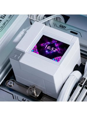 ��� Thermalright Core Matrix 240 Vision (240mm, LED, White, ARGB/ Fans: 2x120mm, 68.9CFM, 28.2dBA, 2000RPM/ Pump height 64.4mm, Rad thickness 27mm/ S: 1700, 1200, 1851, 115X, AM5, AM4)