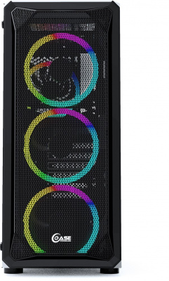  Powercase Mistral Z4 Mesh LED Black (CMIZB-L4)