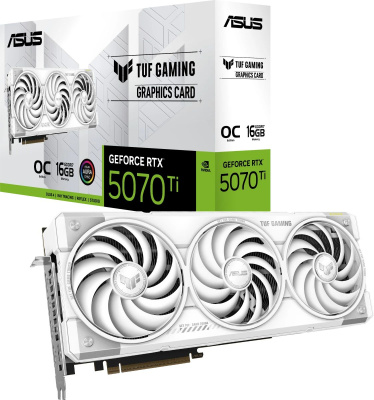 ���������� ASUS NVIDIA GeForce RTX 5070 Ti OC 16Gb (TUF-RTX5070TI-O16G-WHITE-GAMING) 90YV0MD3-M0NA00