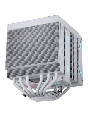����� 1STPLAYER F.A.S.T. FT12DSL-6 White / 6HPx6mm, dual tower, 275W TDP, 2x120mm ARGB fans, 600-2000 RPM, 57.56 CFM, 38.21 dBA / FT12DSL-6-WH