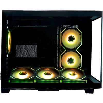 ������ XASTRA QR600M 6ARGB C10-UC Black mATX/Aquarium/Curve Glass /Led Strip/6x120mm ARGB PWM FM fans/ Argb+PWM HUB 10port /Type-C/ QR600M-6FM12A-C10-UC-L