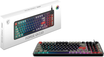 ���������� ������� ���������� MSI Forge GK110 Black ���������, 98��, ��������� ������, USB