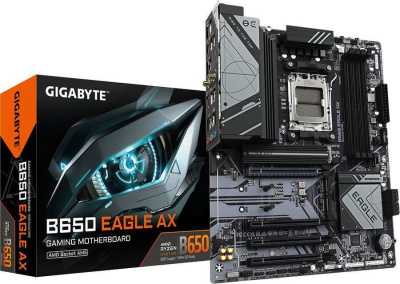 ����������� ����� GIGABYTE B650 EAGLE AX, SocketAM5, AMD B650, ATX, Ret