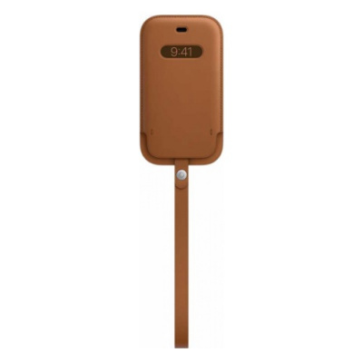 - APPLE MagSafe  iPhone 12 mini / MHMP3ZE/A / iPhone 12 mini Leather Sleeve with MagSafe - Saddle Brown