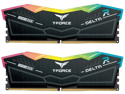 ������ ������ DDR5 TEAMGROUP T-Force Delta RGB 32GB (2x16GB) 7800MHz CL38 (38-48-48-84) 1.4V / FF3D532G7800HC38DDC01 / Black