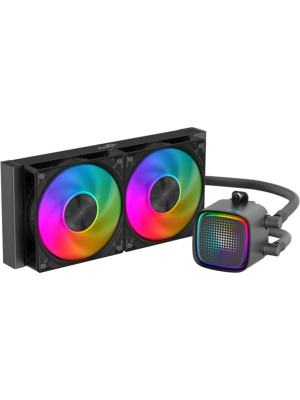 ������� ���������� ��� ���������� SAMA L50 240BK (290W, 240mm, Black, ARGB/ Fans: 2x120mm, 72.3CFM, 28dBA, 2200RPM/ Pump height 66mm, 3000RPM, Rad thickness 27mm/ S: 1851, 1700, 1200, 115X, AM5, AM4)