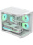 ������ Formula V Line Crystal U2M Floe White, MATX, TYPE-C*1, USB3.0*1, Curved Glass, SIDE 2x FLOE ARGB, REAR 1x FLOE ARGB