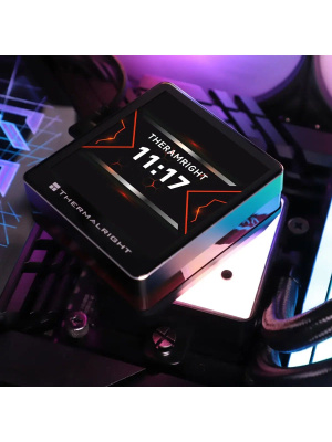 ��� Thermalright Grand Vision 240 (240mm, LED, Black, ARGB/ Fans: 2x120mm, 80.45CFM, 29.4dBA, 2150RPM/ Pump height 72.5mm, 6400RPM, Rad thickness 27mm/ S: 1700, 1200, 1851, 115X, 2011, 2066, AM5, AM4)