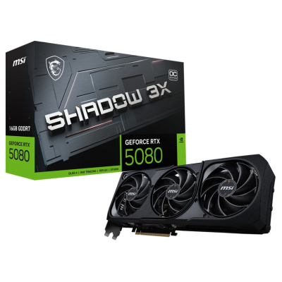 ���������� MSI NVIDIA GeForce RTX 5080 16�� Shadow 3X OC, GDDR7, Ret
