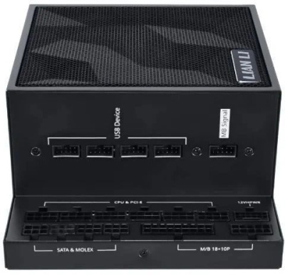 ���� ������� Lian Li EDGE1000 + HUB Gen.5, 1000��, 80+ gold, 120��, ������, retail 