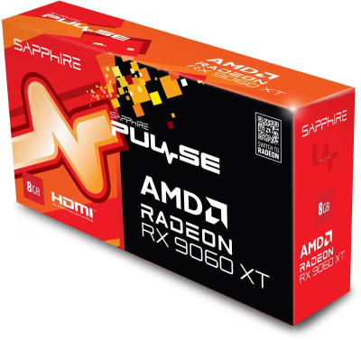 ���������� Sapphire AMD Radeon RX 9060 XT Pulse OC 8Gb (11350-04-20G) Ret