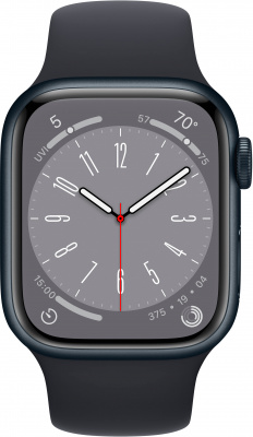 Apple Watch Series 8 41mm Aluminium Case with Sport Band Midnight (MNU83LL/A) темная ночь