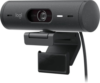 ������ Web Logitech HD Webcam Brio 500 ������ 4Mpix (1920x1080) USB Type-C � ���������� (960-001424)