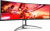 ������� AOC 48.8", VA, UltraWide, 5120�1440, ���������, 4 ��, 165 ��, AMD FreeSync Premium Pro, nVidia G-Sync Compatible, 400 ��/�2, 178�/178�, 3xHDMI, DisplayPort, USB Type-C, ��������, ������