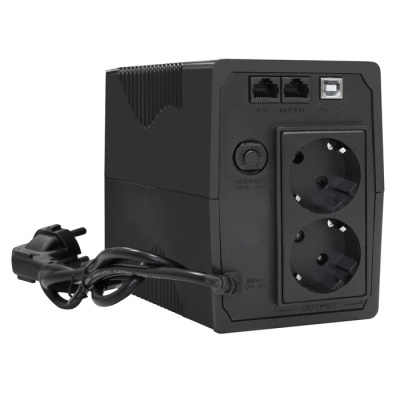 ��� ExeGate Power Back BNB-1000.LED.AVR.2SH.RJ.USB 1000VA/550W,LED, AVR, 2*Schuko, RJ45/11,USB, Black