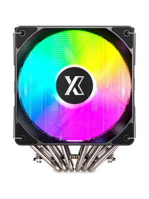 ����� XASTRA AX620 Basic ARGB LGA1851/1700/1200/115X/AM5/AM4 (Dual Tower, TDP 265W, 6 ����.������ 6�� , 2x PWM 120mm ARGB ,������ ��������� ) RET