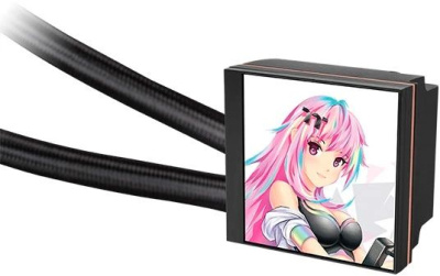 ������� �������� ���������� Thermaltake MAGFloe 420 Ultra, LCD, 4-pin, ARGB, 140��, ������, retail (CL-W451-PL14SW-A)