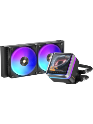 ������� ����������� ���������� Ocypus Sigma L24 EX BK ARGB (290W, 240mm, LED, Black, ARGB/ Fans: 2x120mm, 36dBA, 88CFM, 2400RPM/ Pump height 99mm, 27dBA, 3100RPM, Rad thickness 27mm/ S: 1851, 1700, 1200, 115X, AM5, AM4)