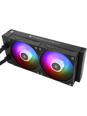 ��� Thermalright Grand Vision 240 (240mm, LED, Black, ARGB/ Fans: 2x120mm, 80.45CFM, 29.4dBA, 2150RPM/ Pump height 72.5mm, 6400RPM, Rad thickness 27mm/ S: 1700, 1200, 1851, 115X, 2011, 2066, AM5, AM4)
