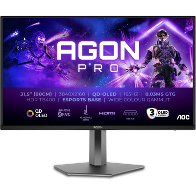 ������� 31.5" AOC Agon AG326UD QD-OLED 3840x2160 165Hz 0,03ms Black
