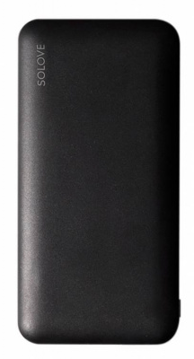   Power Bank Xiaomi (Mi) SOLOVE 10000mAh Type-C  2xUSB ,   (001M+ Black RUS) ( !!), 