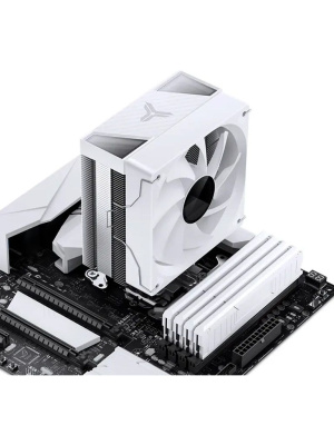 ����� JONSBO CR-1000 V3 PRO ARGB (230W, 4-pin PWM, 157mm, Al/Cu, 6x6mm, ARGB, 1x120mm, 70.8CFM, 33.2dBA, 1800RPM, S: 1851/1700/1200/115X, AM4/AM5 White)
