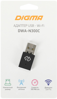 ������� ������� WiFi Digma DWA-N300C USB 2.0