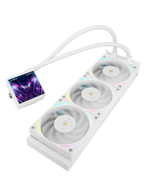 ��� Thermalright Hyper Vision 360 (360mm, LED, White, ARGB/ Fans: 3x120mm, 69CFM, 27dBA, 2150RPM/ Pump height 68mm, 6400RPM, Rad thickness 27mm/ S: 1700, 1200, 1851, 115X, 2011, 2066, AM5, AM4)