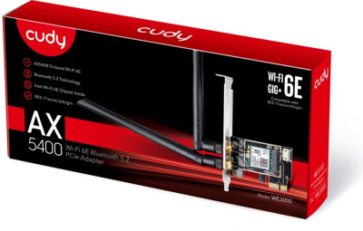 ������� ������� Wi-Fi + Bluetooth Cudy WE3000 ��5400 PCI Express (���.����.����) 2���.