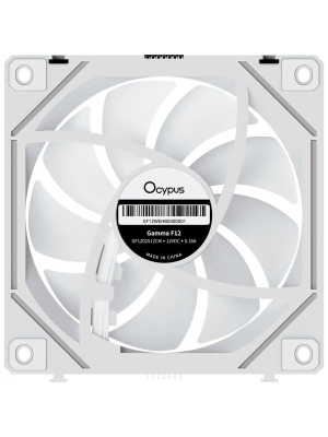 �������� ������������ (3 ��) Ocypus Gamma F12 UNI WH ARGB REVERSE BLADE 3 IN 1, 3x120x120x25mm, 4-PIN PWM, 800-1800 RPM, 31 DBA MAX, HYDRO BEARING