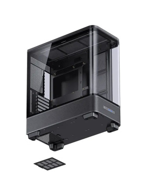 ������ JONSBO TK-5 Black, TG (aquarium), 3x140mm ARGB Fan, 4x120mm ARGB Fan, mini-ITX, mATX, ATX, ������