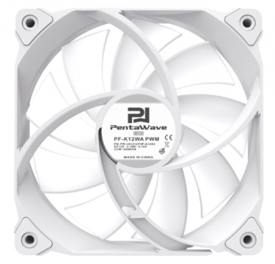 ���������� ��� ������� PentaWave PF-K12WA PWM / ARGB / 120mm 4 pin Magnetic FDB 500-1850rpm 83CFM 29.7dBA/ White