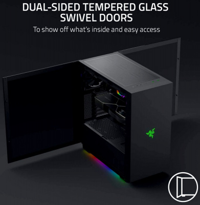  Razer Tomahawk A1 mATX, E-ATX, Mini-ITX, ATX, Midi-Tower,  ,  , , 2xUSB 3.0, Audio, USB Type-C