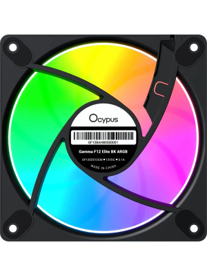 ���������� ��� ������� Ocypus Gamma F12 Elite BK ARGB, 120x120x25mm, 4-PIN PWM, 600-1800 RPM, 26 DBA MAX, HYDRO BEARING