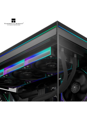 ������ Thermalright M10 Vision, Mini-Tower, TG, LCD, ARGB, no fans, 2xUSB-A 3.0, 1xUSB Type-C, mATX, mITX Black