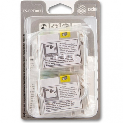 ����� ���������� Cactus CS-EPT0827 ������/�������/���������/������/������-�������/������-��������� ��� EPSON Stylus Photo R270/290/RX590