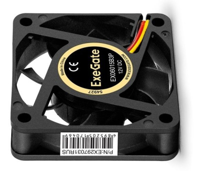 Exegate EX297031RUS ���������� 12� DC ExeGate EX06015B3P (60x60x15 ��, 2-Ball (������� ���������������), 3pin, 3500RPM, 24dBA)