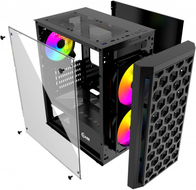 ������ Powercase Mistral Micro T3B Black mATX, Mini-ITX, Midi-Tower, ��� ��, � �����, ���������, Audio, USB 3.0, 2xUSB 2.0 (CMIMTB-L3)